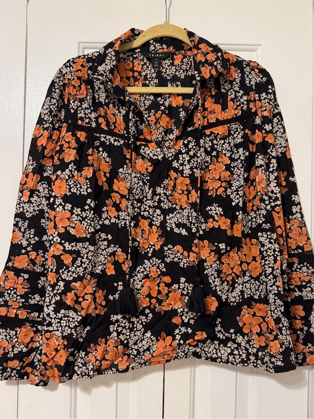 Tribal Floral Blouse in Sun-kissed size Large